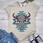 AZTEC CHECKERED SKULL