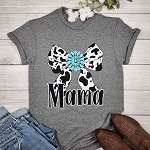 COW PRINT BOW MAMA