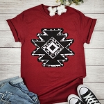 COW PRINT AZTEC